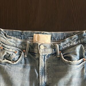 Mother Insider Crop Step Fray Jeans
